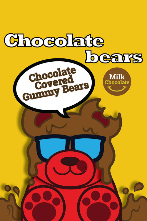 Coco Chops Gummy Bears Packaging Design