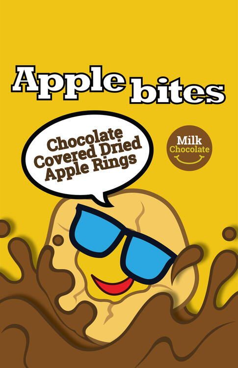 Coco Chops Dried Apple Rings Packaging Design