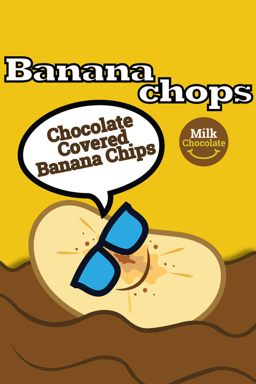 Coco Chops Banana Chips Packaging Design