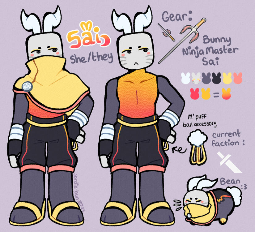 12-28-25 | Character Ref Sheet for Sai (phighting oc)