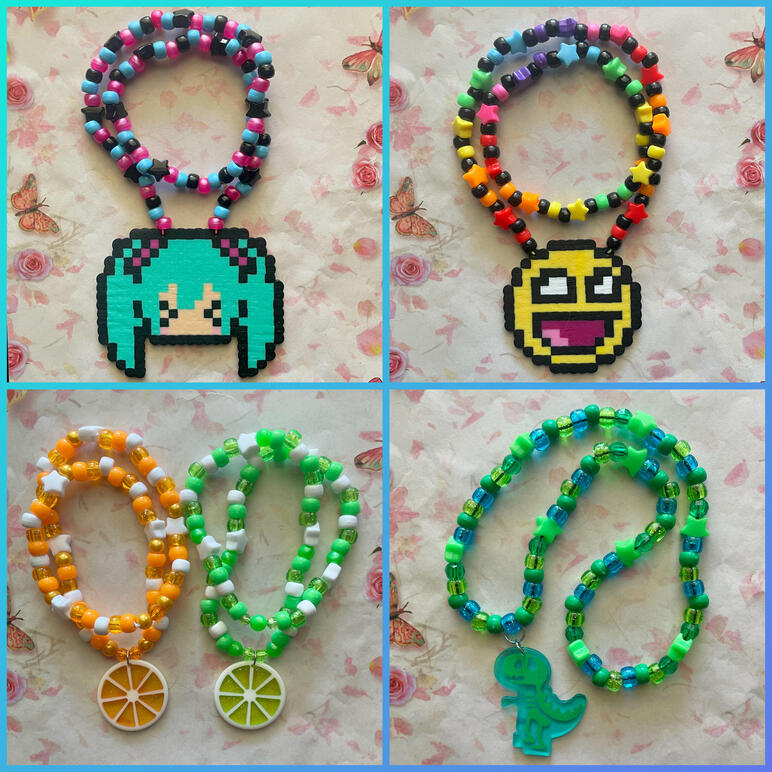 Kandi necklaces 1